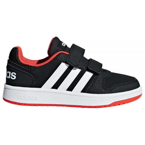 Adidas Vs hoops 2 cmf c αθλητικό μαύρο, κόκκινο με λευκό