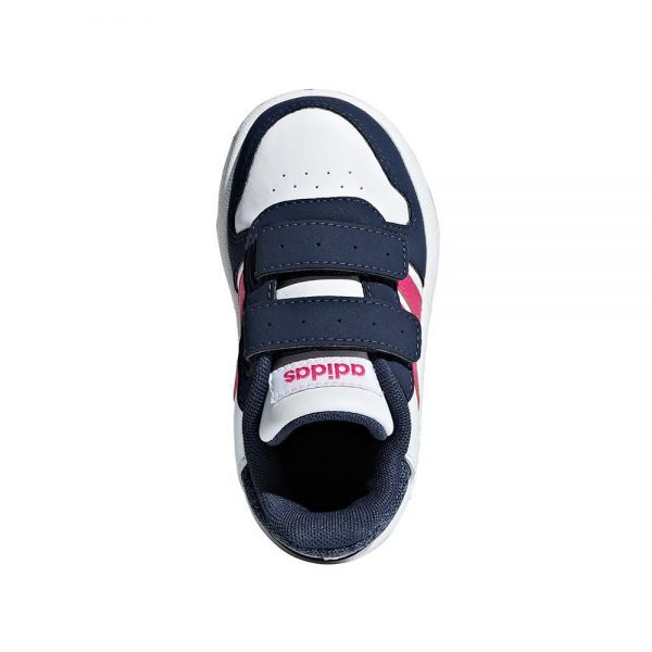 Adidas Hoops 2.0 cmf i bebe λευκό, μπλε με ροζ