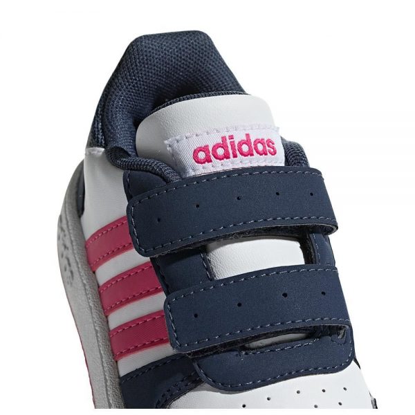 Adidas Hoops 2.0 cmf i bebe λευκό, μπλε με ροζ