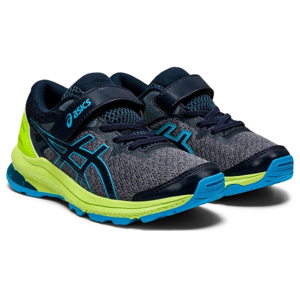 Asics GT-1000 10 PS Αθλητικό παπούτσι ανθρακί γαλάζιο