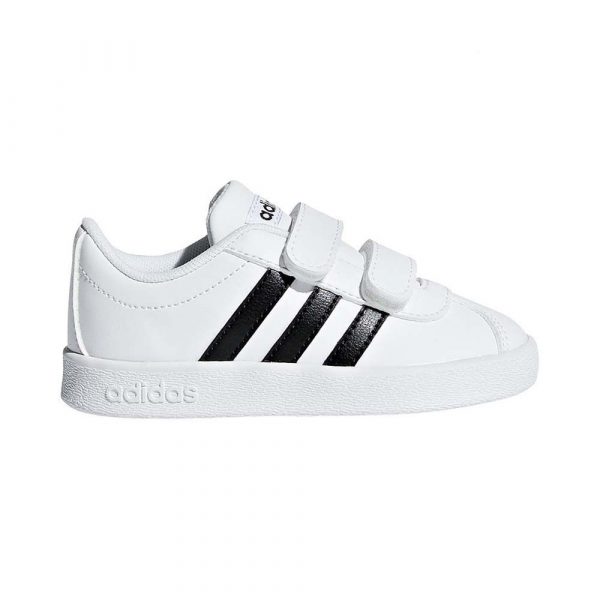 Adidas Vl Court 2 Cmf Inf Αθλητικό παπούτσι λευκό με μαύρο