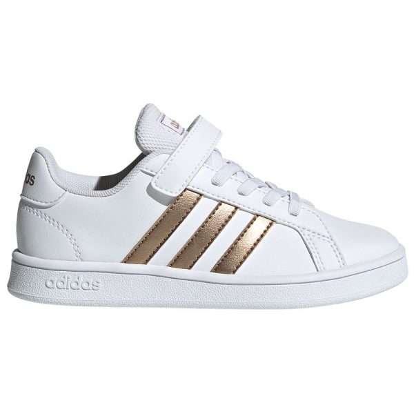 Adidas Grand court c Αθλητικό παπούτσι λευκό με χρυσό