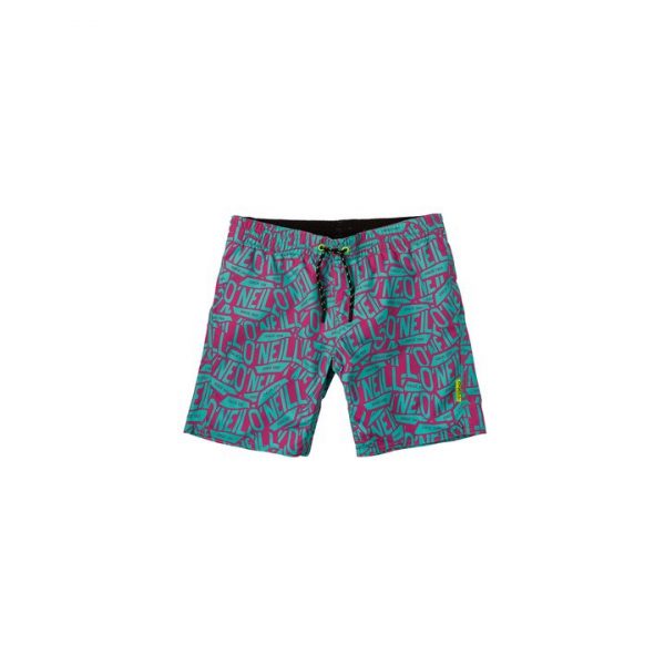 O’NEILL PB Stickerprint Μαγιό πράσινο με μωβ