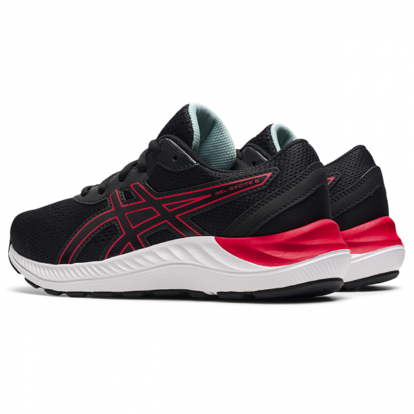 Asics Gel Excite 8 GS Αθλητικό παπούτσι μαύρο με κόκκινο