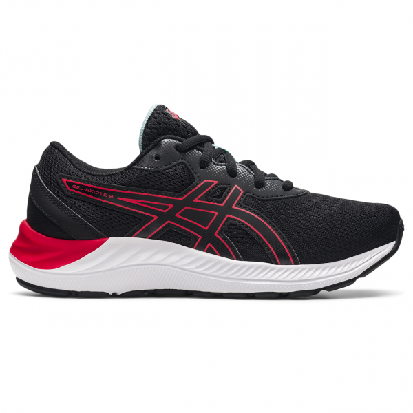 Asics Gel Excite 8 GS Αθλητικό παπούτσι μαύρο με κόκκινο
