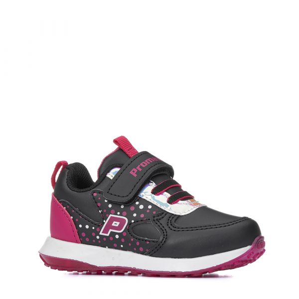 Αθλητικό παπούτσι μαύρο με ροζ